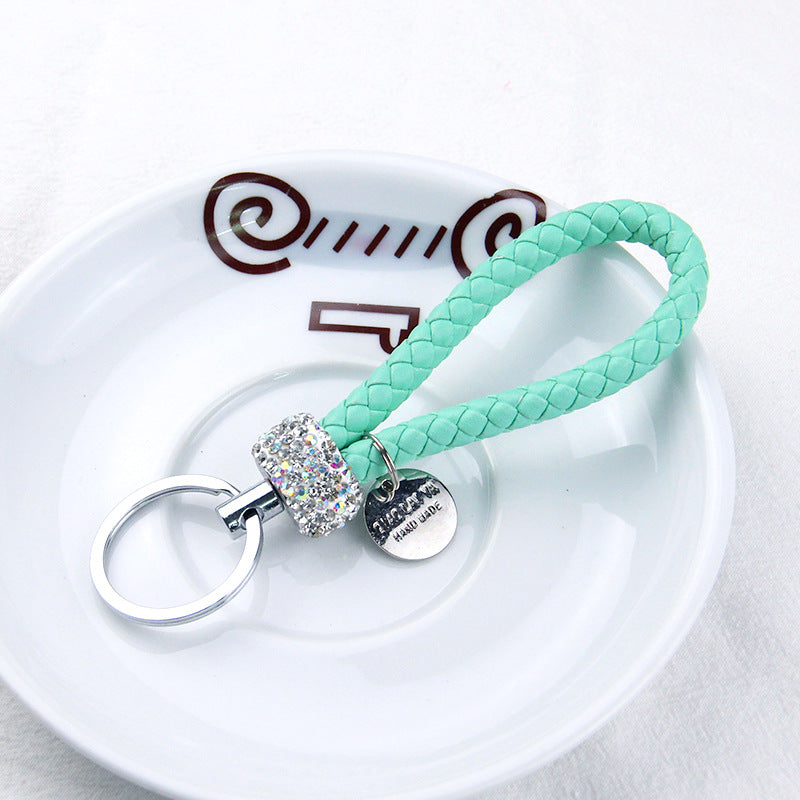Wholesale Alloy Diamond Inlaid Water Diamond Metal Keychain